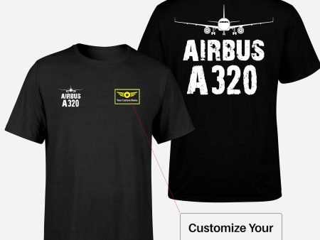 Airbus A320 & Plane Designed Double-Side T-Shirts Online Sale