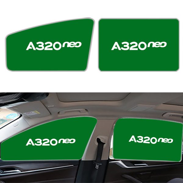 A320neo & Text Designed Car Sun Shade (Side window) Online