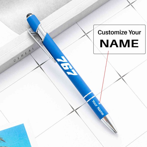 767 Flat Text Designed Ballpens Capacitive Screen Touch Pens Online Sale