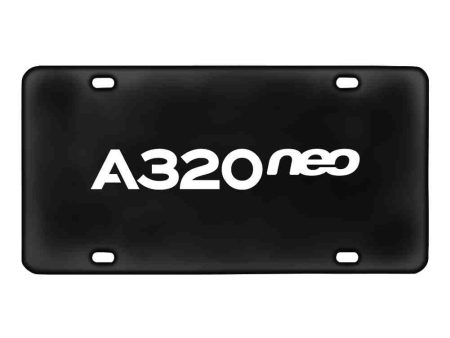 A320neo & Text Designed Metal (License) Plates Online