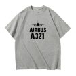 Airbus A321 & Plane Designed Relax Fit T-Shirts For Cheap