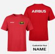 Airbus & Text Double-Side T-Shirts For Discount