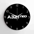 A321neo & Text Designed Wall Clocks For Cheap