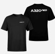 A320neo & Text Designed Double-Side T-Shirts For Sale