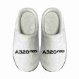 A320neo & Text Designed Cotton Slippers Hot on Sale