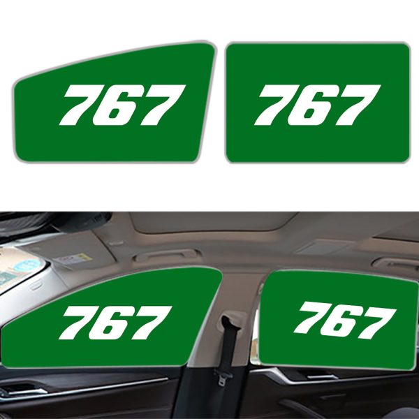 767 Flat Text Designed Car Sun Shade (Side window) For Discount