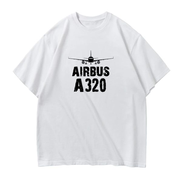 Airbus A320 & Plane Designed Relax Fit T-Shirts Hot on Sale