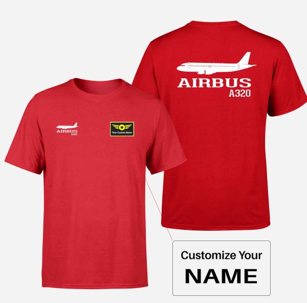 Airbus A320 Printed Double-Side T-Shirts Online Sale