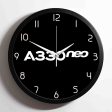 A330neo & Text Designed Wall Clocks Fashion