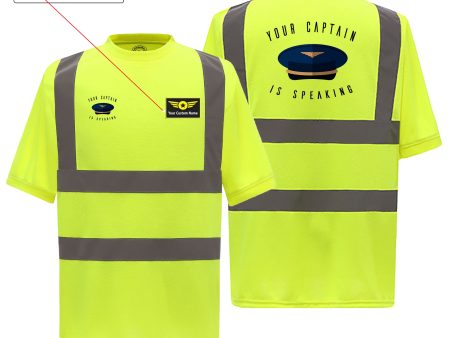 Your Captain Is Speaking Designed Reflective T-Shirts Supply