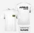 Airbus A310 & Text Designed Pocket T-Shirts Fashion