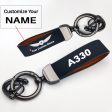 A330 Flat Text Design Horseshoe Buckle Key Chains on Sale