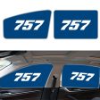 757 Flat Text Designed Car Sun Shade (Side window) Cheap