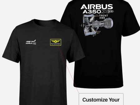 Airbus A350 & Trent XWB Engine Designed Double-Side T-Shirts Sale