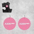 A330neo & Text Designed Wooden Drop Earrings Sale