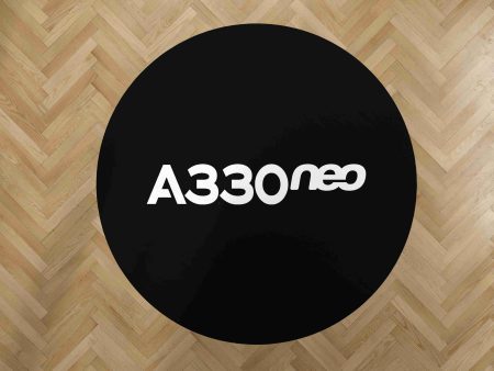 A330neo & Text Designed Carpet & Floor Mats (Round) Online