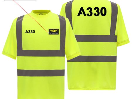 A330 Flat Text Designed Reflective T-Shirts For Sale