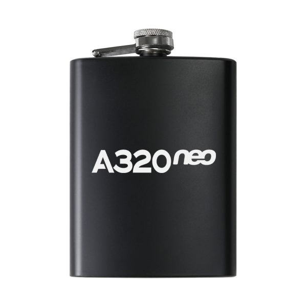 A320neo & Text Designed Stainless Steel Hip Flasks Online Sale