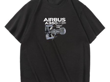 Airbus A350 & Trent Wxb Engine Designed Relax Fit T-Shirts For Sale