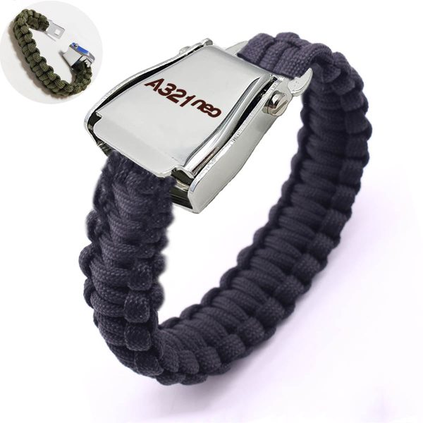 A321neo & Text Design Airplane Seat Belt Bracelet For Discount