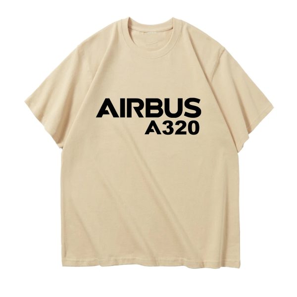 Airbus A320 & Text Designed Relax Fit T-Shirts Supply