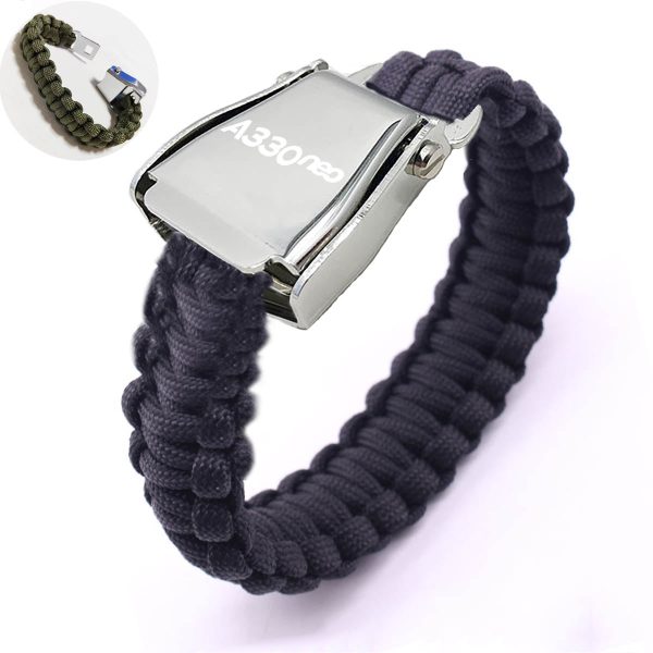 A330neo & Text Design Airplane Seat Belt Bracelet For Sale