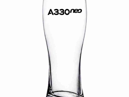 A330neo & Text Designed Pilsner Beer Glasses For Sale