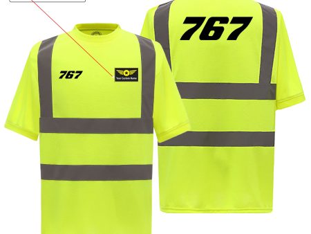 767 Flat Text Designed Reflective T-Shirts Online Sale