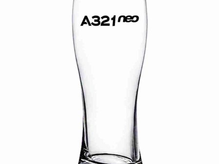 A321neo & Text Designed Pilsner Beer Glasses Online Sale