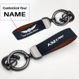 A321neo & Text Design Horseshoe Buckle Key Chains Online Sale