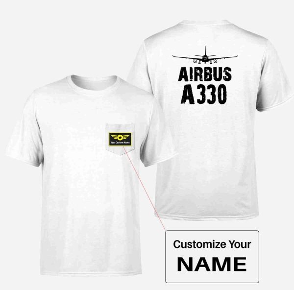 Airbus A330 & Plane Designed Pocket T-Shirts Fashion