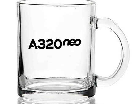 A320neo & Text Designed Coffee & Tea Glasses Online Sale