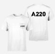 A220 Flat Text Designed Pocket T-Shirts Online Sale