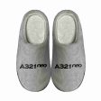 A321neo & Text Designed Cotton Slippers on Sale