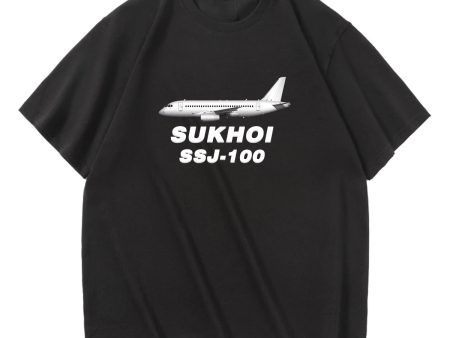 Sukhoi Superjet 100 Designed Relax Fit T-Shirts Sale