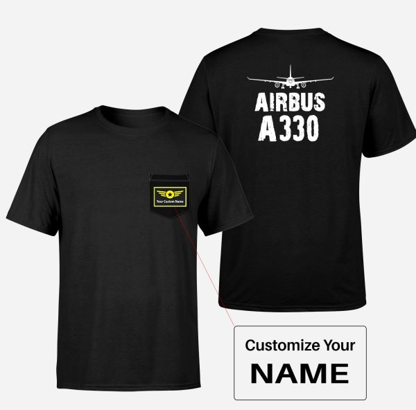 Airbus A330 & Plane Designed Pocket T-Shirts Fashion