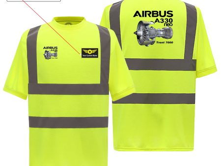 Airbus A330neo & Trent 7000 Designed Reflective T-Shirts For Cheap