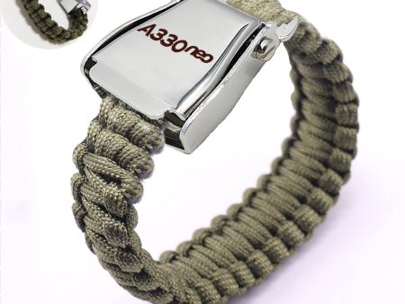 A330neo & Text Design Airplane Seat Belt Bracelet For Sale