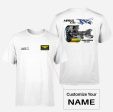 Airbus A380 & GP7000 Engine Designed Double-Side T-Shirts For Sale