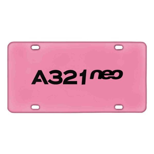 A321neo & Text Designed Metal (License) Plates For Sale