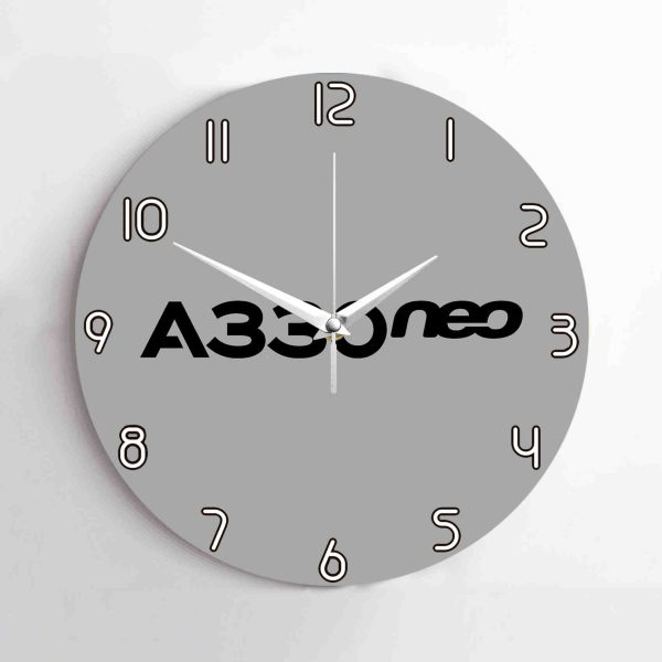 A330neo & Text Designed Wall Clocks Fashion