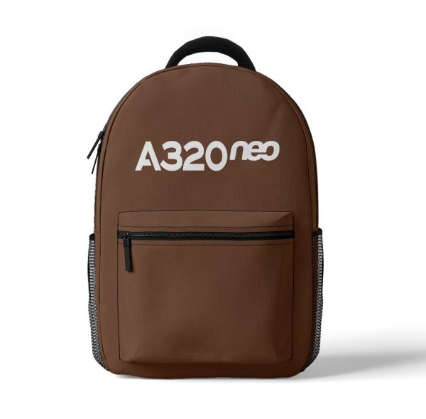 A320neo & Text Designed 3D Backpacks Sale