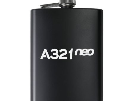 A321neo & Text Designed Stainless Steel Hip Flasks Discount