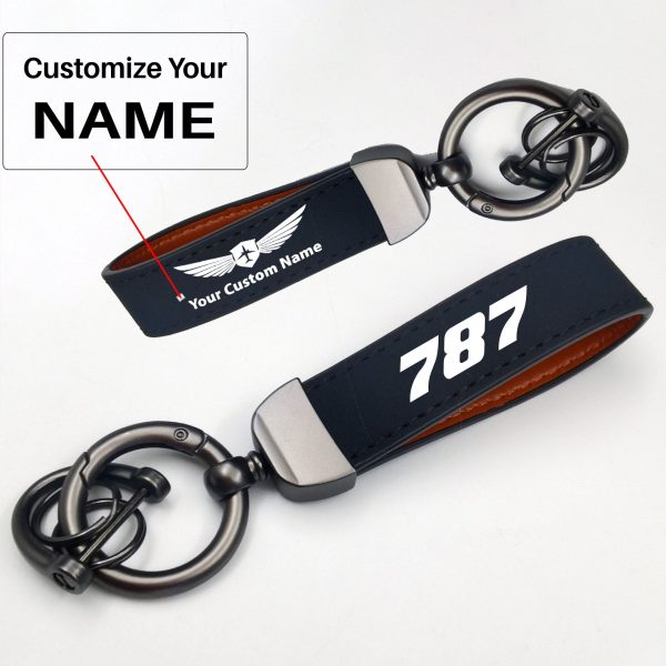 787 Flat Text Design Horseshoe Buckle Key Chains Hot on Sale