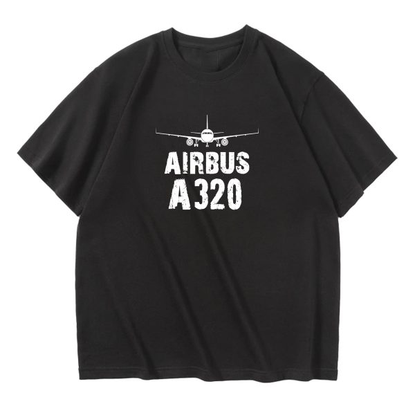 Airbus A320 & Plane Designed Relax Fit T-Shirts Hot on Sale