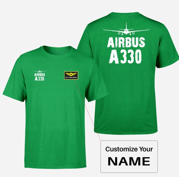 Airbus A330 & Plane Designed Double-Side T-Shirts Supply