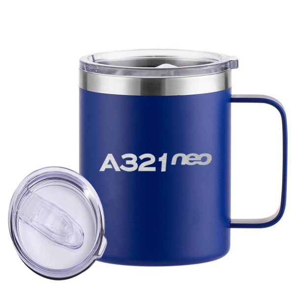 A321neo & Text Designed Stainless Steel Laser Engraved Mugs Online Sale