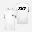 787 Flat Text Designed Pocket T-Shirts Sale