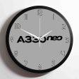 A330neo & Text Designed Wall Clocks Fashion