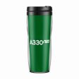 A330neo & Text Designed Plastic Travel Mugs Online now